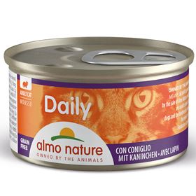 "ALMO NATURE" CAT DAILY - MOUSSE COELHO (24 UNIDADES)