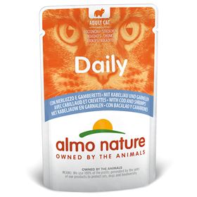 "ALMO NATURE" CAT DAILY - ATUM E SALMÃO + BACALHAU E CAMARÃO (6 UNIDADES)