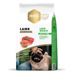 AMITY SUPER PREMIUM (LOW GRAIN) - MINI ADULT LAMB (2 KG)