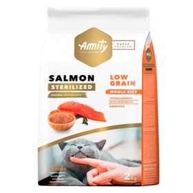 AMITY SUPER PREMIUM (LOW GRAIN) - SALMON ADULT CATS STERILIZED 7 KG