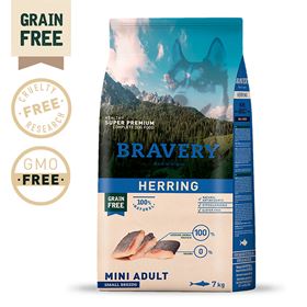 BRAVERY - HERRING (ARENQUE) MINI ADULT SMALL BREEDS (GRAIN FREE)