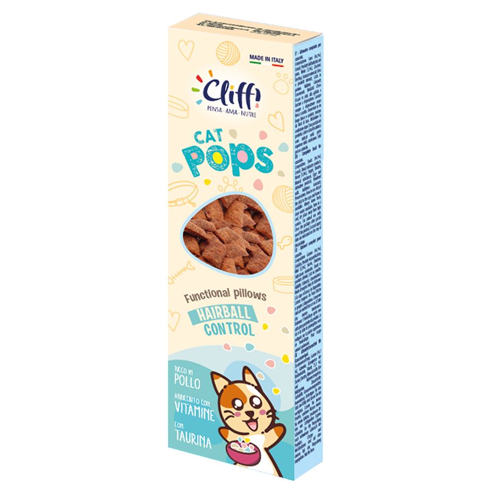 CLIFFI CAT POPS - SNACKS FUNCIONAIS (BOLAS DE PELO)