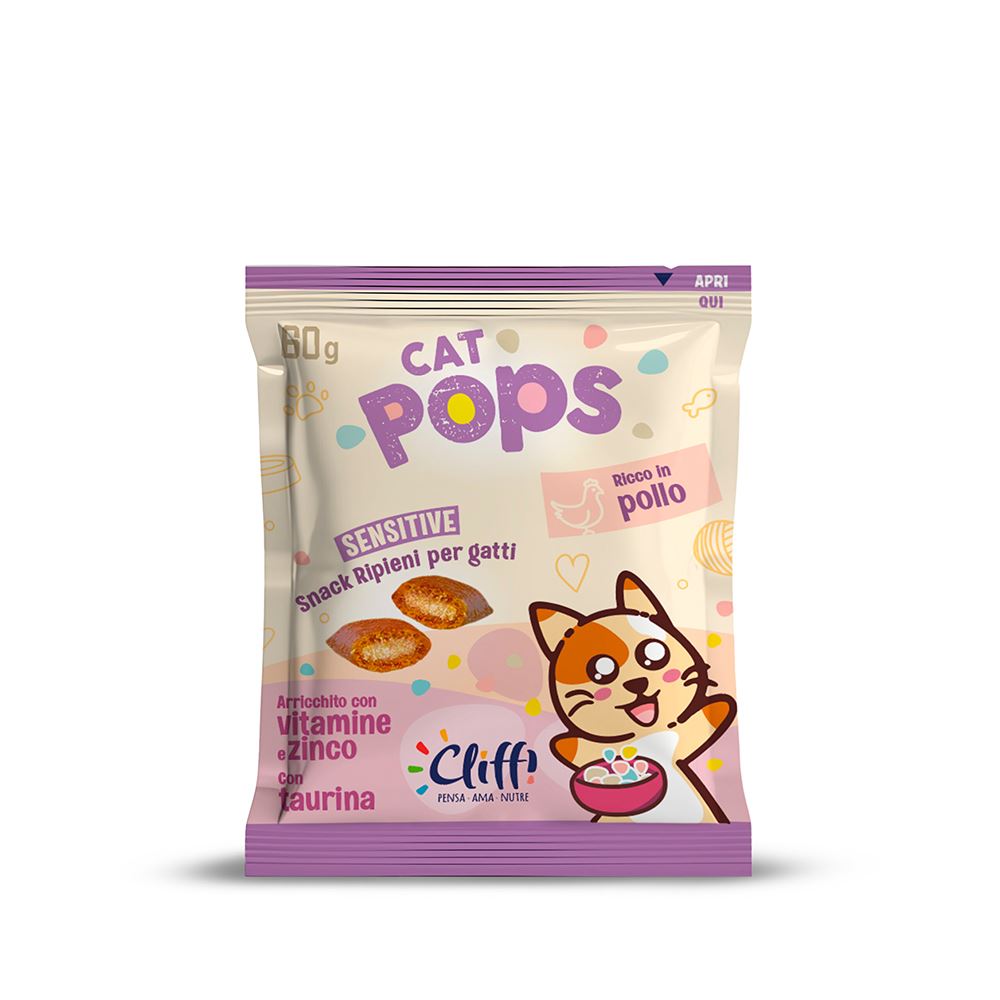 CLIFFI CAT POPS-SNACKS FUNCIONAIS (SENSITIVE)
