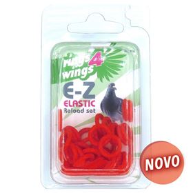 ANILHAS ELÁSTICAS PARA PERIQUITOS E AGAPORNIS - 50 UNIDADES
