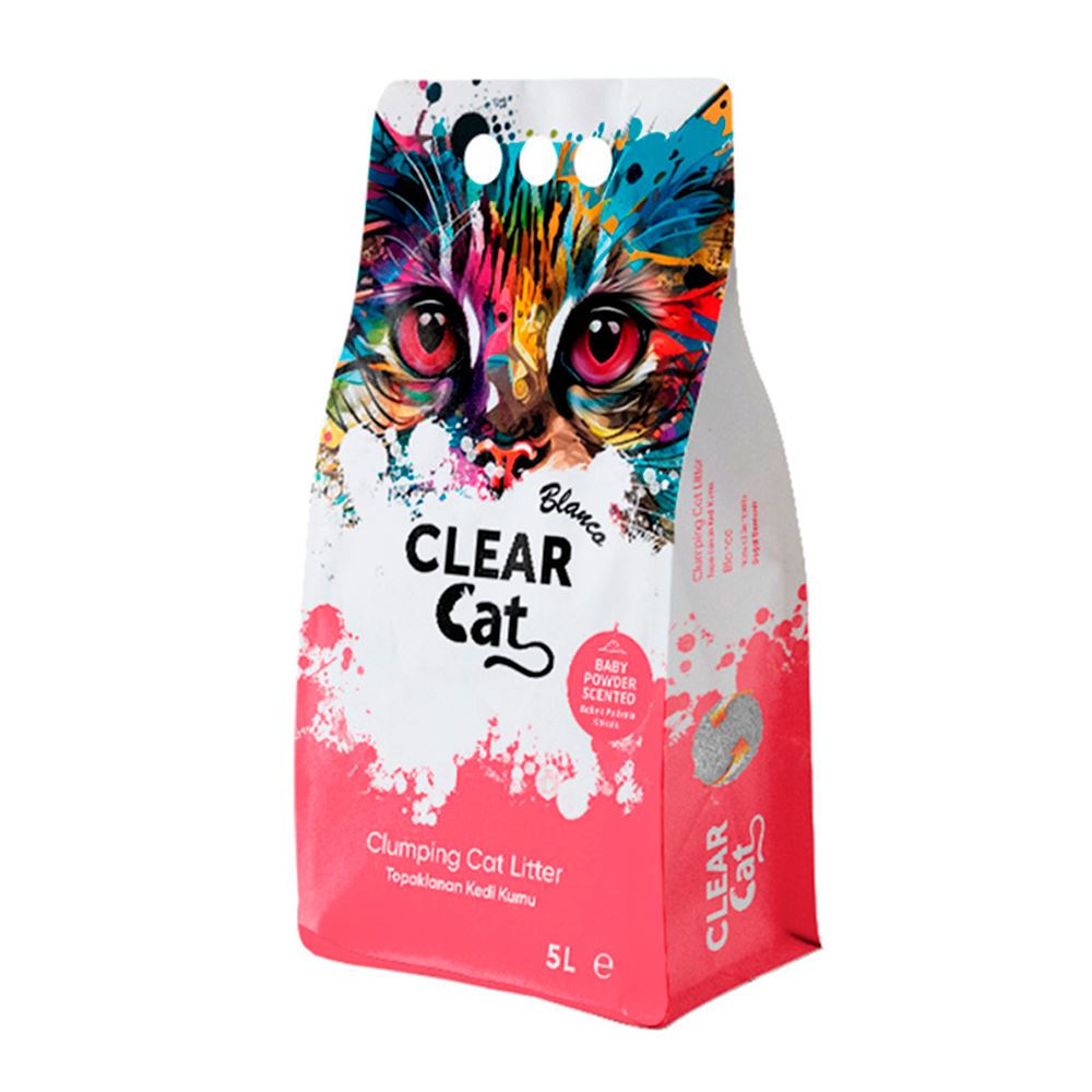 CLEAR CAT BLANCO - LITTER BABY POWDER (TALCO)