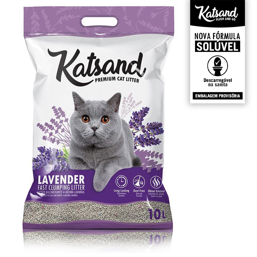 LITTER "KATSAND" (DESCARTÁVEL EM WC) - LAVANDA