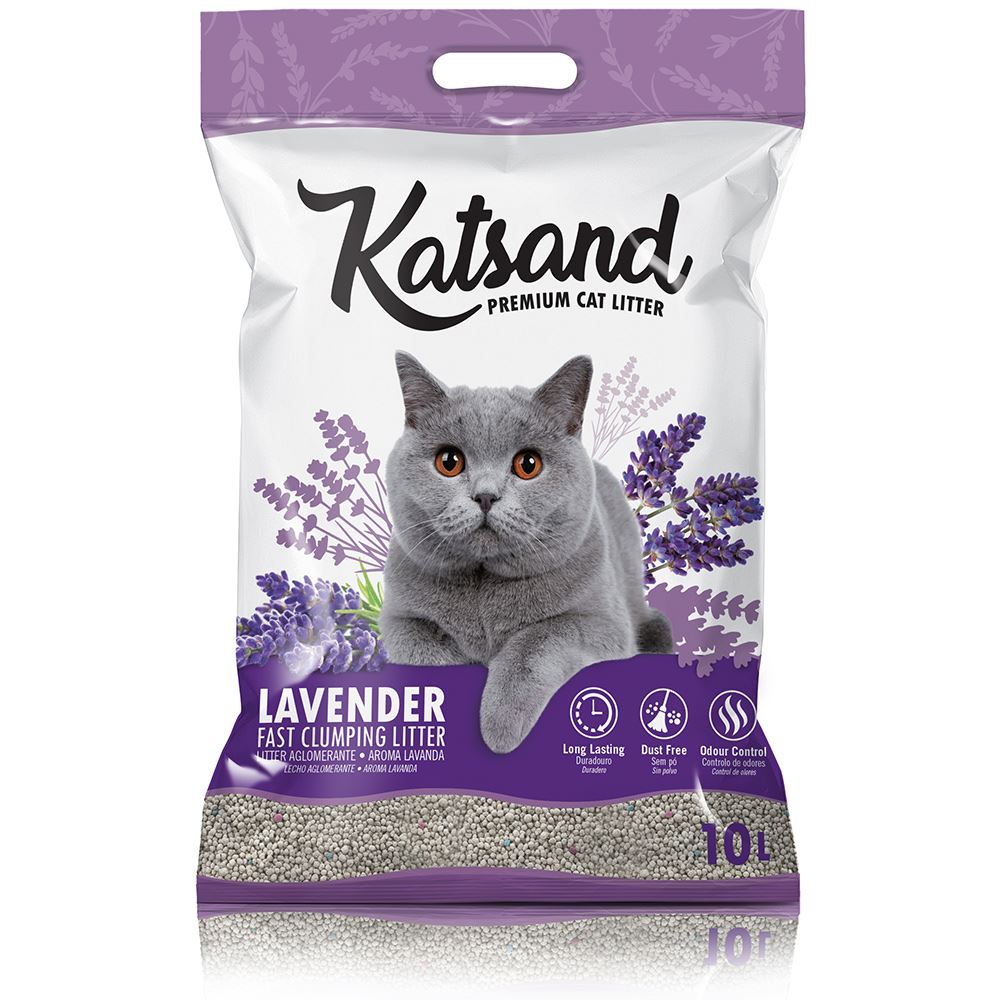 LITTER "KATSAND" - LAVANDA (2 x 10 LT)