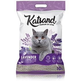 LITTER "KATSAND" - LAVANDA (10 LT)