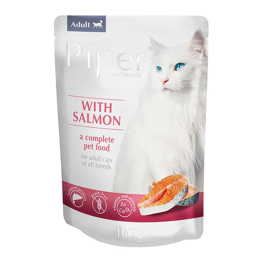 PIPER COM SALMÃO - GATOS ESTERILIZADOS GRAIN FREE