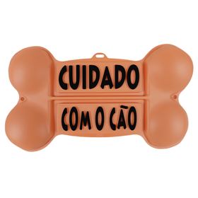 PLACA "CUIDADO COM O CÃO"