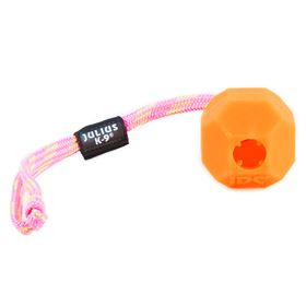 BOLA "JULIUS K-9" FLUORESCENTE COM CORDA (LARANJA/MACIA)