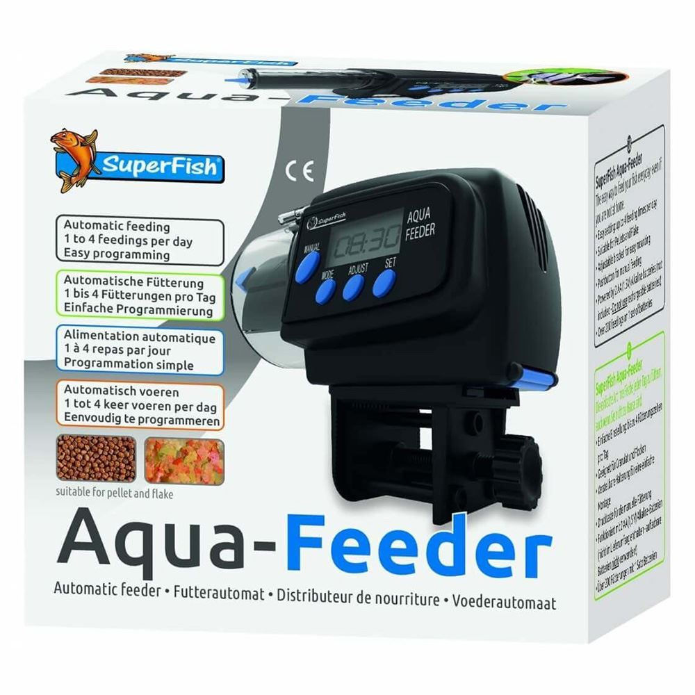 SUPERFISH - ALIMENTADOR AUTOMÁTICO PARA AQUÁRIO (PRETO)