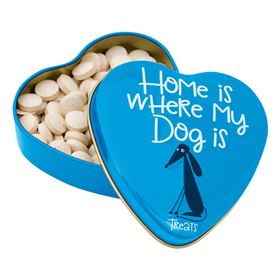 SANAL DOG - HEART TIN "HOME IS WHERE MY DOG IS"