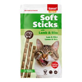 SANAL CAT - SOFT STICKS LAMB & RICE