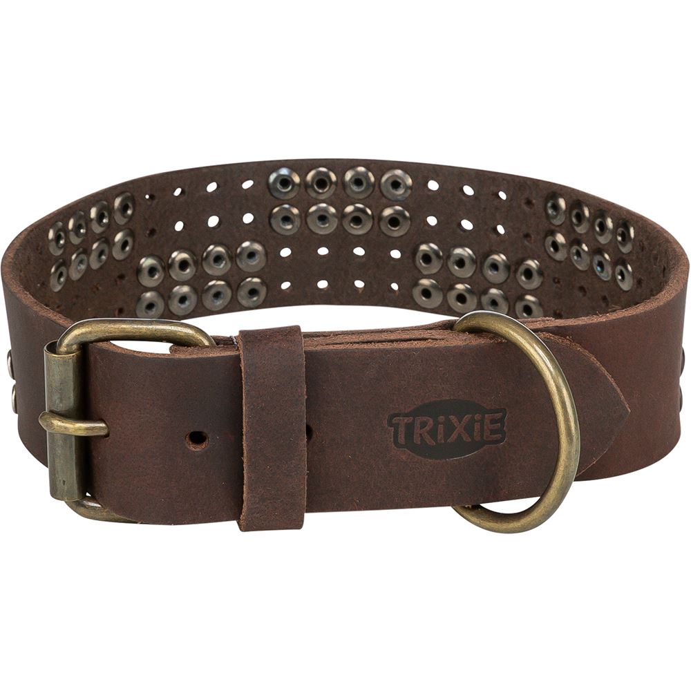 COLEIRA "RUSTIC RIVET" EM COURO