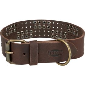 COLEIRA "RUSTIC RIVET" EM COURO
