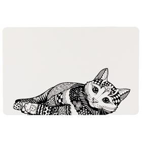 NAPRON "ZENTANGLE" PARA GAMELAS DE GATOS