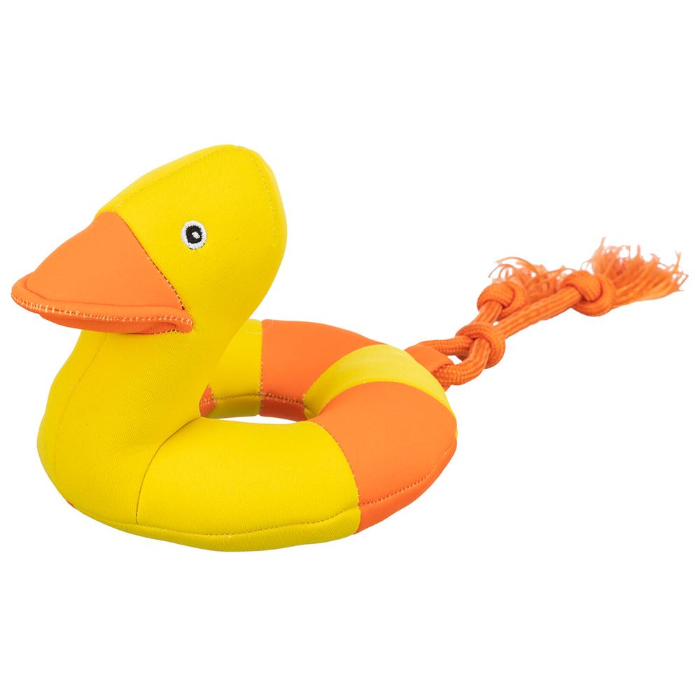 AQUA TOY - PATO EM POLIÉSTER COM CORDA