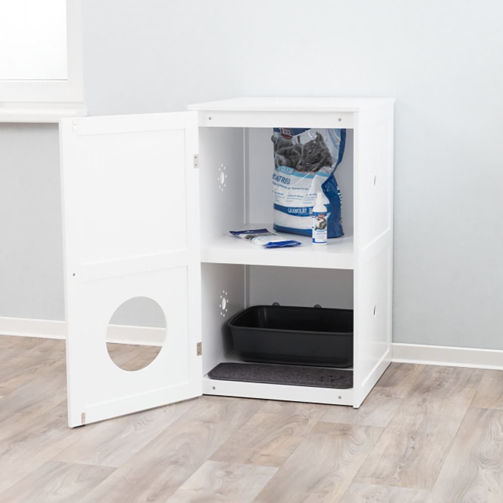 CASA PARA GATOS COM 2 ANDARES PARA WC (MDF)