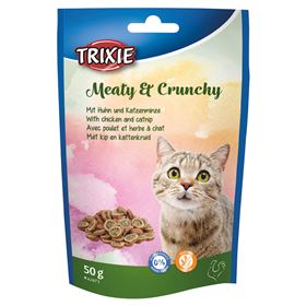 "MEATY & CRUNCHY" COM FRANGO E CATNIP