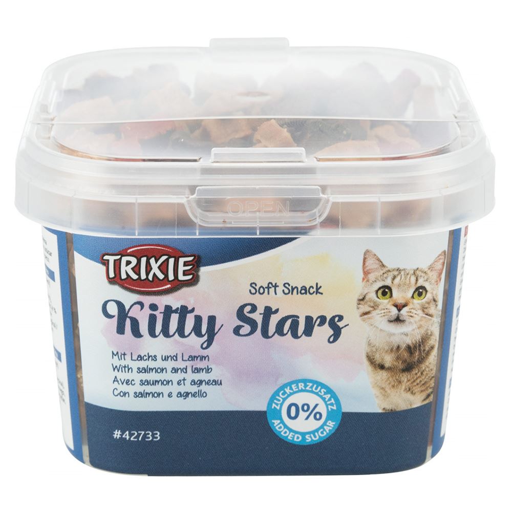 SOFT SNACKS "KITTY STARS" COM SALMÃO E CORDEIRO