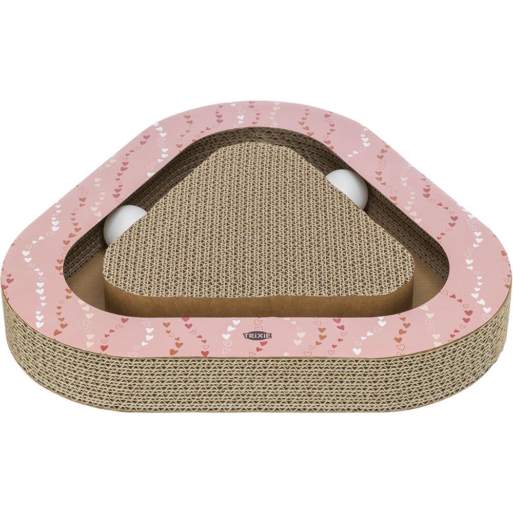 ARRANHADOR TRIANGULAR EM CARTÃO "VALENTINE" COM BOLAS