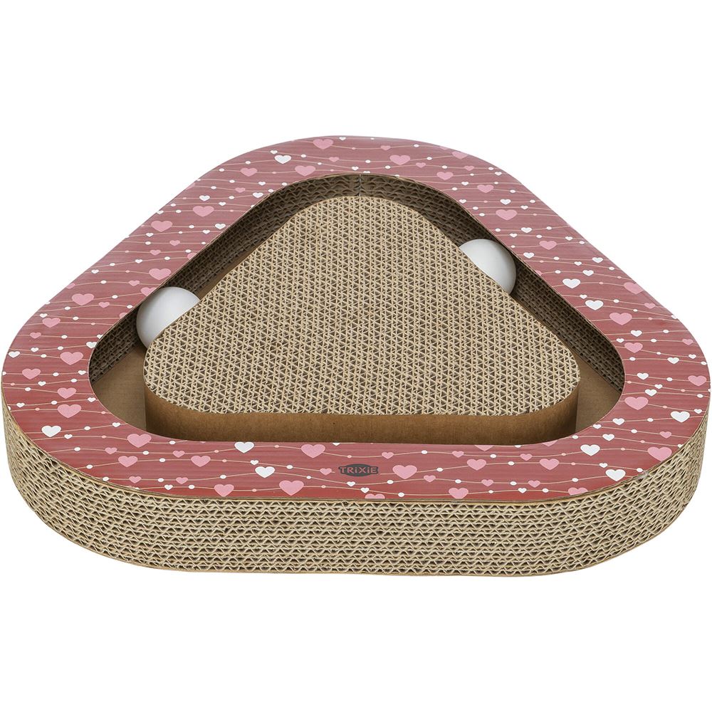 ARRANHADOR TRIANGULAR EM CARTÃO "VALENTINE" COM BOLAS