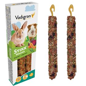 STIXX - STICKS COM VEGETAIS PARA COELHOS E PORQUINHOS-DA-ÍNDIA